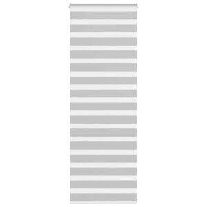 vidaXL Zebra rolgordijn 85x200 cm stofbreedte 80,9 cm lichtgrijs