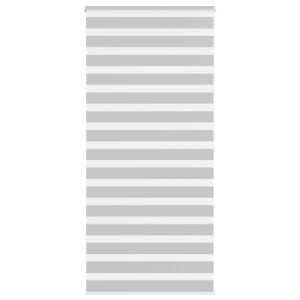 vidaXL Zebra rolgordijn 100x200 cm stofbreedte 95,9 cm lichtgrijs