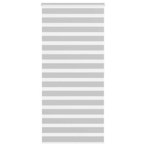 vidaXL Zebra rolgordijn 105x200 cm stofbreedte 100,9 cm lichtgrijs