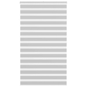 vidaXL Zebra rolgordijn 125x200 cm stofbreedte 120,9 cm lichtgrijs