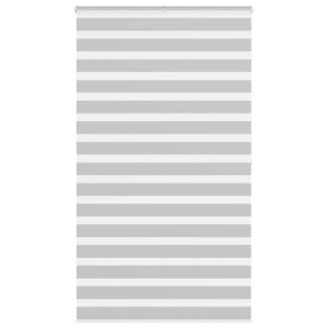 vidaXL Zebra rolgordijn 135x200 cm stofbreedte 130,9 cm lichtgrijs
