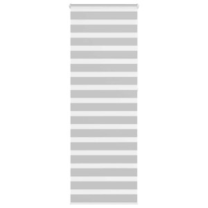 vidaXL Zebra rolgordijn 80x230 cm stofbreedte 75,9 cm lichtgrijs
