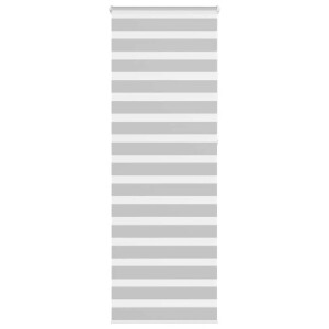 vidaXL Zebra rolgordijn 90x230 cm stofbreedte 85,9 cm lichtgrijs