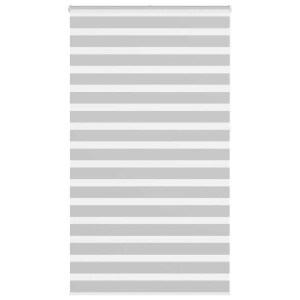 vidaXL Zebra rolgordijn 125x230 cm stofbreedte 120,9 cm lichtgrijs
