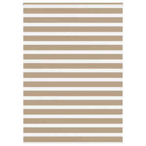vidaXL Zebra Blind 160x200 cm stofbreedte 155,9 cm polyester zandbruin