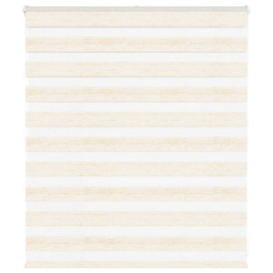 vidaXL Zebra rolgordijn 125x100 cm stofbreedte 120,9 cm marmerbeige