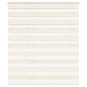 vidaXL Zebra rolgordijn 130x100 cm stofbreedte 125,9 cm marmerbeige