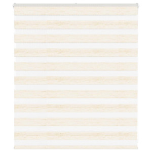 vidaXL Zebra rolgordijn 130x100 cm stofbreedte 125,9 cm marmerbeige