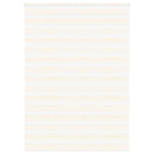 vidaXL Zebra rolgordijn 155x230 cm stofbreedte 150,9 cm marmerbeige