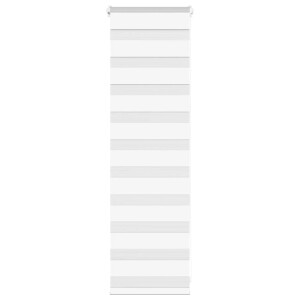 vidaXL Zebra rolgordijn 50x100 cm stofbreedte 45,9cm polyester wit