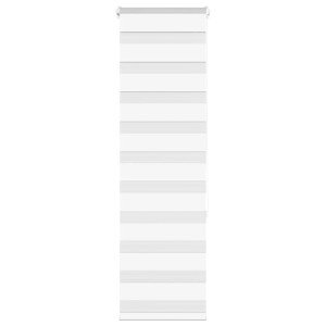vidaXL Zebra rolgordijn 50x150 cm stofbreedte 45,9cm polyester wit