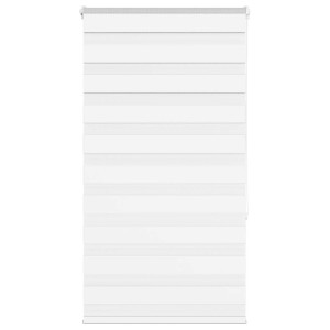 vidaXL Zebra rolgordijn 80x150 cm stofbreedte 75,9 cm polyester wit
