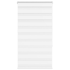 vidaXL Zebra rolgordijn 90x150 cm stofbreedte 85,9 cm polyester wit