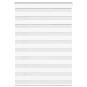 vidaXL Zebra rolgordijn 105x150 cm stofbreedte 100,9cm polyester wit