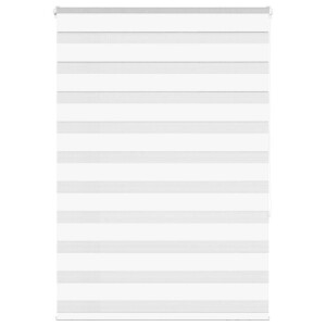 vidaXL Zebra rolgordijn 110x150 cm stofbreedte 105,9cm polyester wit