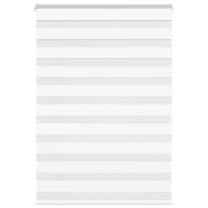 vidaXL Zebra rolgordijn 115x150 cm stofbreedte 110,9cm polyester wit