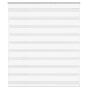 vidaXL Zebra rolgordijn 120x150 cm stofbreedte 115,9cm polyester wit