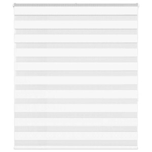 vidaXL Zebra rolgordijn 125x150 cm stofbreedte 120,9cm polyester wit
