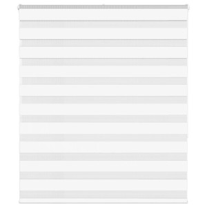 vidaXL Zebra rolgordijn 130x150 cm stofbreedte 125,9cm polyester wit