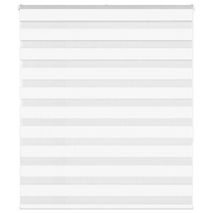 vidaXL Zebra rolgordijn 130x150 cm stofbreedte 125,9cm polyester wit