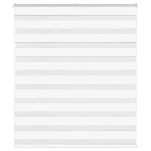 vidaXL Zebra rolgordijn 135x150 cm stofbreedte 130,9cm polyester wit