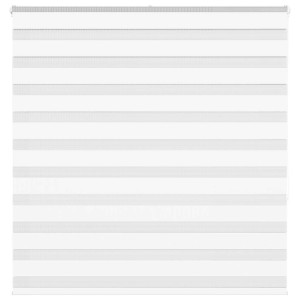 vidaXL Zebra rolgordijn 145x150 cm stofbreedte 140,9cm polyester wit