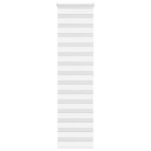 vidaXL Zebra rolgordijn 55x200 cm stofbreedte 50,9 cm polyester wit