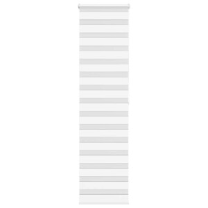 vidaXL Zebra rolgordijn 65x200 cm stofbreedte 60,9 cm polyester wit