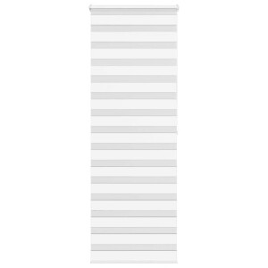 vidaXL Zebra rolgordijn 85x200 cm stofbreedte 80,9 cm polyester wit