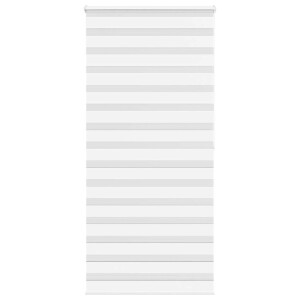 vidaXL Zebra rolgordijn 100x200 cm stofbreedte 95,9 cm polyester wit