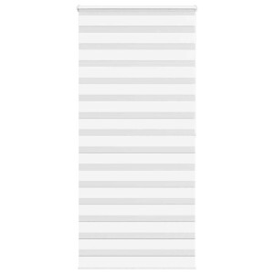 vidaXL Zebra rolgordijn 105x200 cm stofbreedte 100,9cm polyester wit