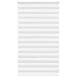 vidaXL Zebra rolgordijn 125x200 cm stofbreedte 120,9cm polyester wit