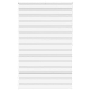 vidaXL Zebra rolgordijn 140x200 cm stofbreedte 135,9cm polyester wit