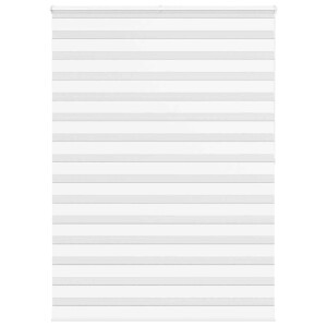 vidaXL Zebra rolgordijn 165x200 cm stofbreedte 160,9cm polyester wit
