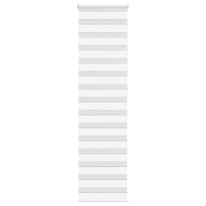 vidaXL Zebra rolgordijn 55x230 cm stofbreedte 50,9 cm polyester wit