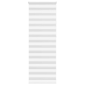 vidaXL Zebra rolgordijn 80x230 cm stofbreedte 75,9 cm polyester wit
