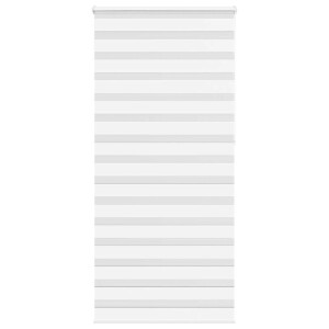 vidaXL Zebra rolgordijn 95x230 cm stofbreedte 90,9 cm polyester wit