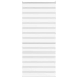 vidaXL Zebra rolgordijn 110x230 cm stofbreedte 105,9cm polyester wit