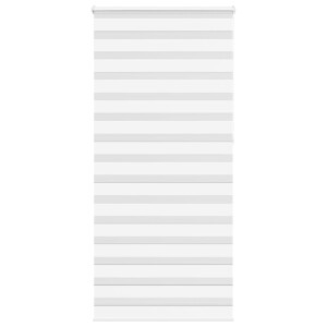 vidaXL Zebra rolgordijn 115x230 cm stofbreedte 110,9cm polyester wit
