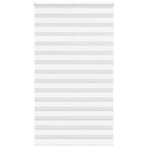 vidaXL Zebra rolgordijn 120x230 cm stofbreedte 115,9cm polyester wit