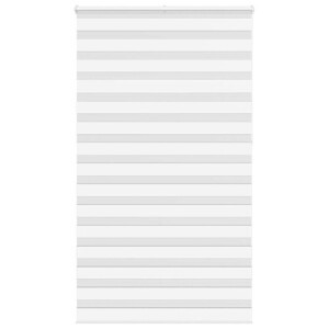 vidaXL Zebra rolgordijn 125x230 cm stofbreedte 120,9cm polyester wit