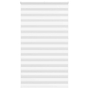 vidaXL Zebra rolgordijn 135x230 cm stofbreedte 130,9cm polyester wit