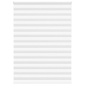 vidaXL Zebra rolgordijn 155x230 cm stofbreedte 150,9cm polyester wit