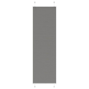 vidaXL Plissé rolgordijn 55x200 cm stofbreedte 54,4 cm antraciet