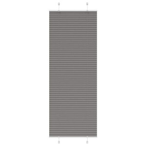 vidaXL Plissé rolgordijn 75x200 cm stofbreedte 74,4 cm antraciet