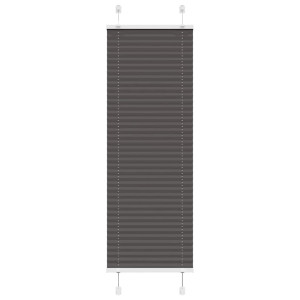 vidaXL Plissé rolgordijn 40x100 cm stofbreedte 39,4 cm polyester zwart