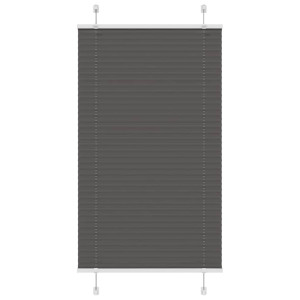 vidaXL Plissé rolgordijn 70x100 cm stofbreedte 69,4 cm polyester zwart