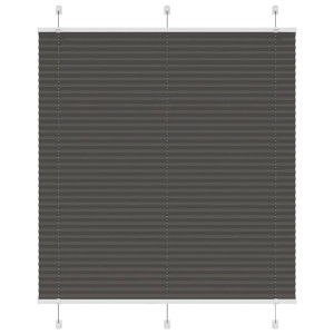 vidaXL Plissé rolgordijn 120x100cm stofbreedte 119,4cm polyester zwart