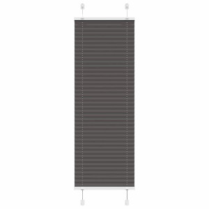 vidaXL Plissé rolgordijn 45x150 cm stofbreedte 44,4 cm polyester zwart