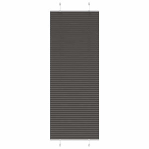 vidaXL Plissé rolgordijn 70x200 cm stofbreedte 69,4 cm polyester zwart